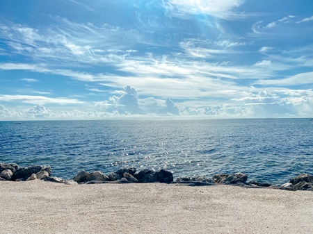 Manmade Beach in Islamorada Florida