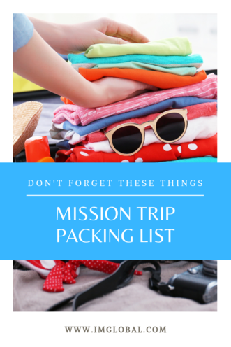 Mission Trip Packing List - Pinterest
