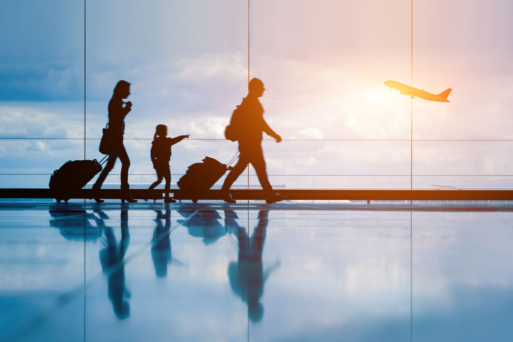 Family at Airport